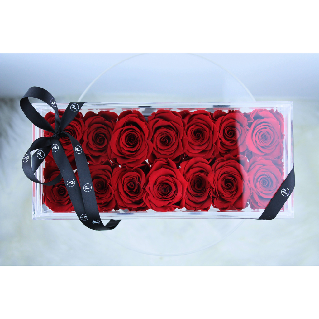 The Divine Dozen | 12-14 Infinity Roses Bouquet in a Box