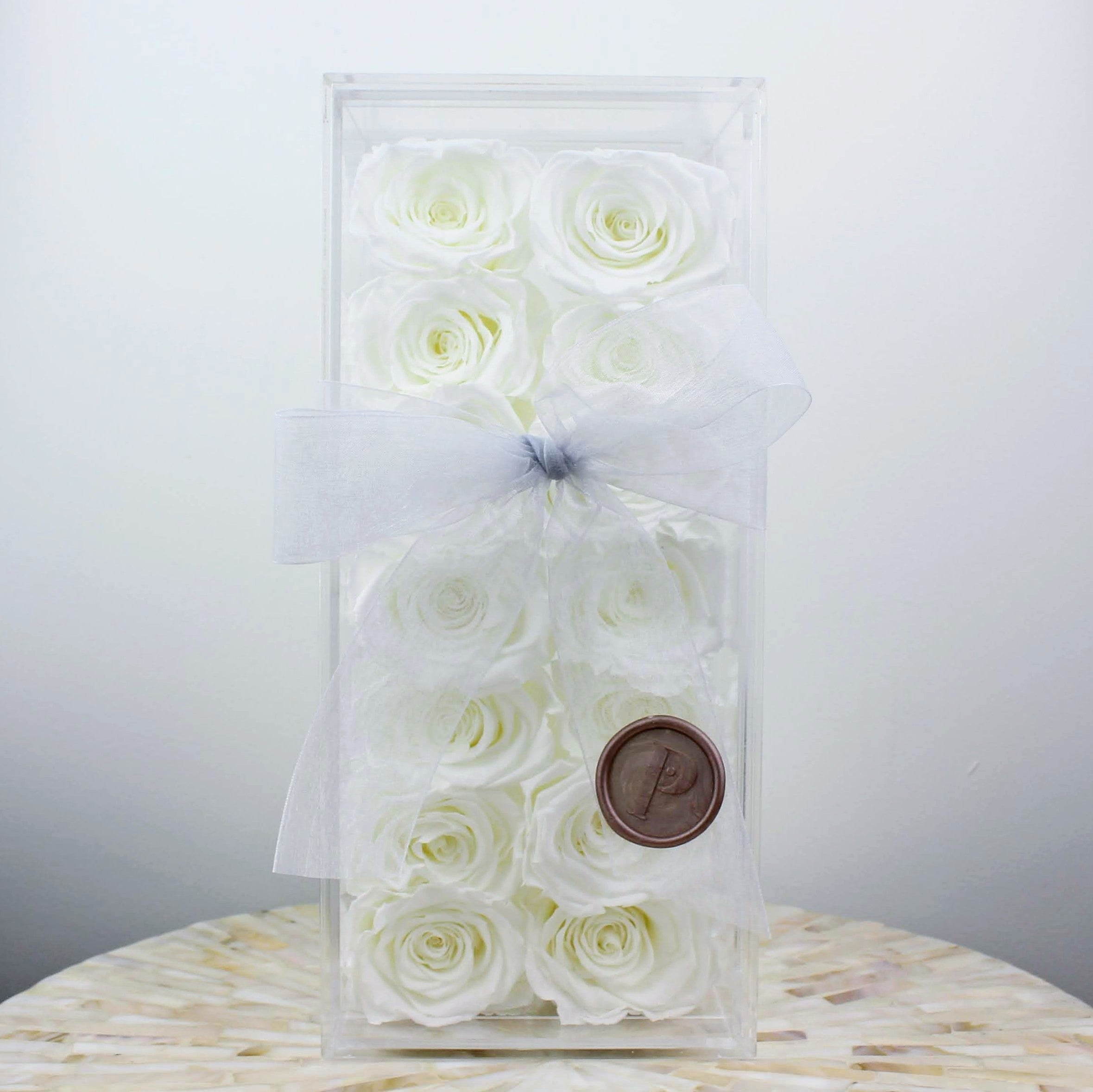 The Divine Dozen | 12-14 Infinity Roses Bouquet in a Box