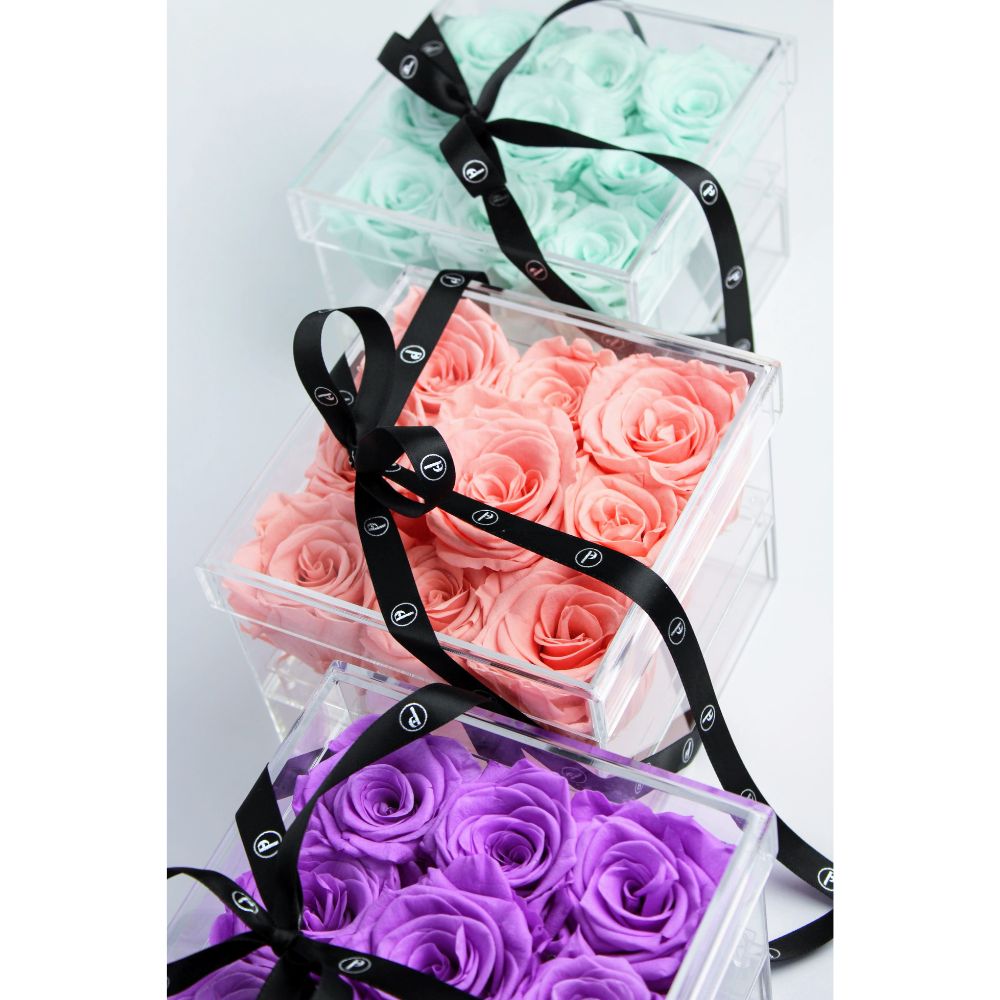 Buy Preserved Roses and Stems in Box | Box of Preserved Flowers in ...